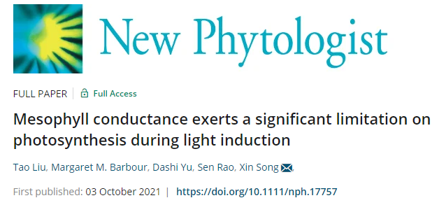 生命与海洋科学学院宋欣特聘教授团队在《New Phytologis…