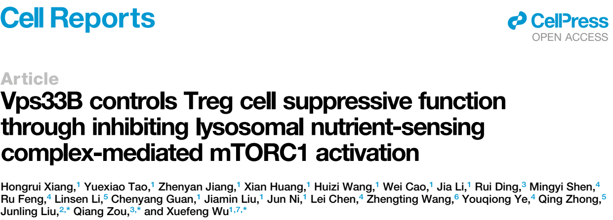 Cell Reports |上海交通大学医学院上海市免疫学研究所吴学锋团队等揭示...